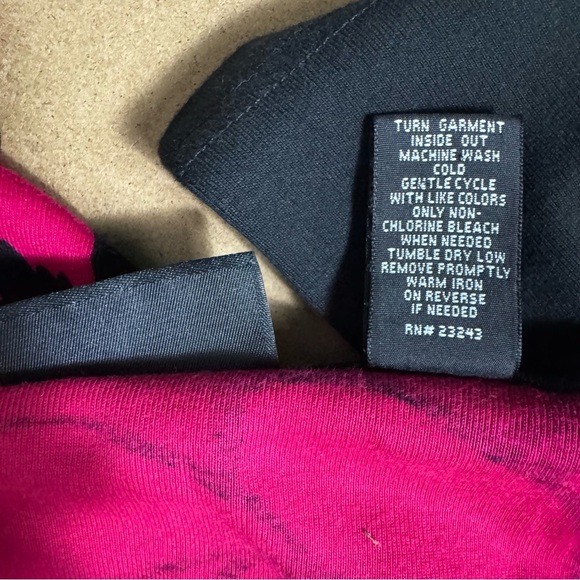 Vintage Y2K New York & Company Pop Art Color Block Rose Floral LS Tee Small - Picture 11 of 11